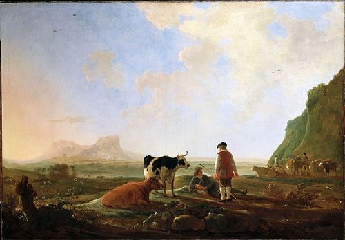 Herdsmen with Cow, 1650, Albert Cuyp