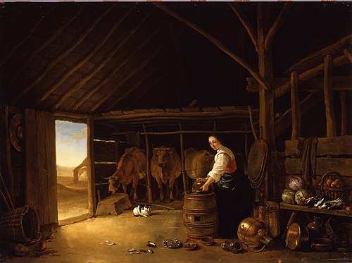 Interior of a Stable, 1650, Aelbert Cuyp