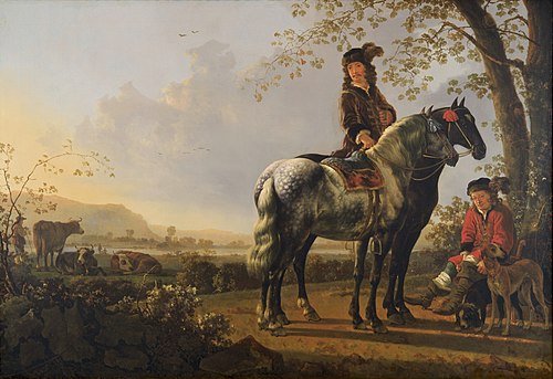 Horsemen resting in a landscape, 1657, Aelbert Cuyp