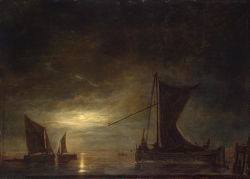 Sea by Moonlight, 1648, Aelbert Cuyp