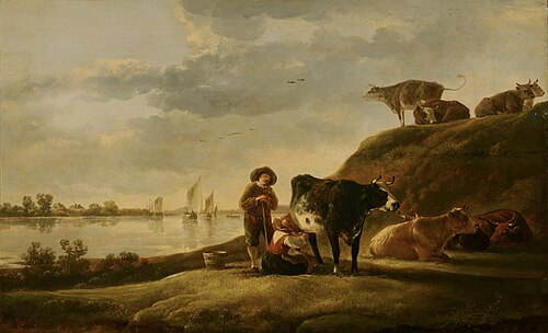 Cattle by a River, 1650, Aelbert Cuyp