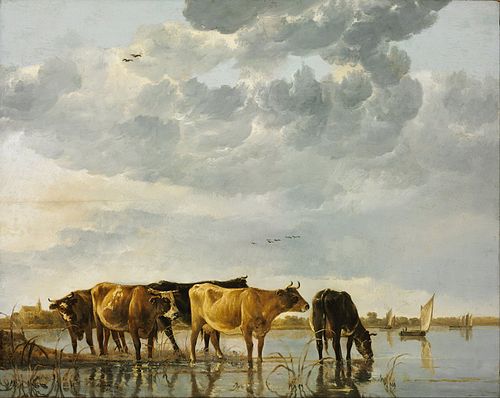 Cows in a River, 1650, Aelbert Cuyp