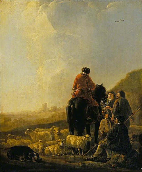 A Shepherd with His Flock, 1675, Aelbert Cuyp
