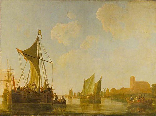 Passage Boat on the Maas, 1675, Aelbert Cuyp