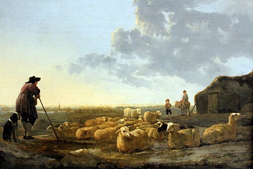 A Shepherd and His Flock, 1650, Albert Cuyp