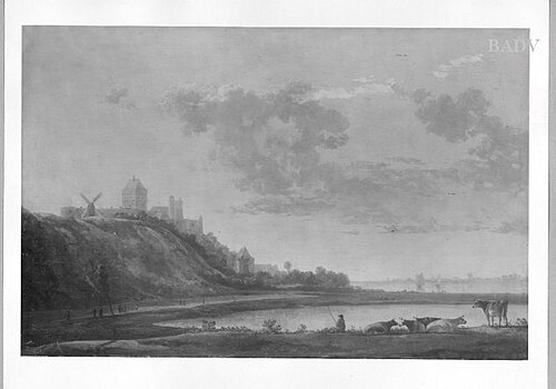 The Valkhof at Nijmegen from the East, 1645, Aelbert Cuyp