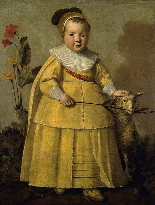 A One-year-old Boy with a Sheep, 1639, Albert Cuyp