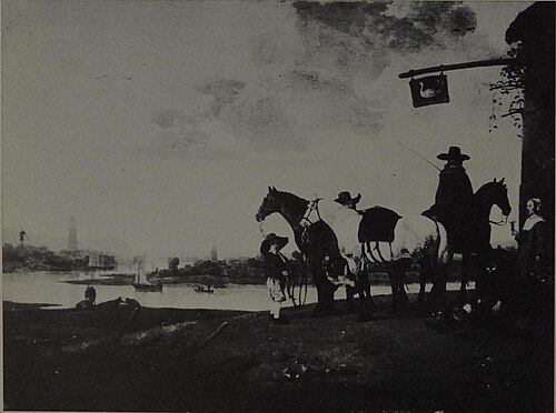 Travellers Halting at an Inn, 1660, Aelbert Cuyp