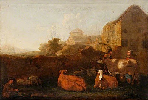 Landscape with Cattle and Figures, 1670, Albert Cuyp
