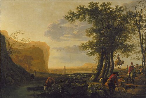 Landscape with Figures and Cattle, 1665, Aelbert Cuyp