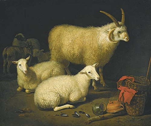 Sheep in a Stable, 1645, Aelbert Cuyp