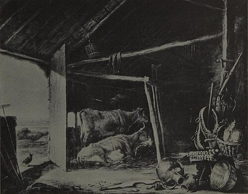 Interior of a Cowhouse, 1645, Aelbert Cuyp