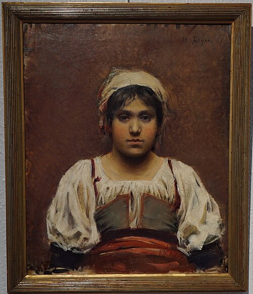 Jeune campagnarde, 1887, Henri Royer