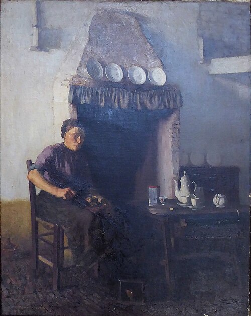 L'heure du café en Hollande, 1908, Henri Villain