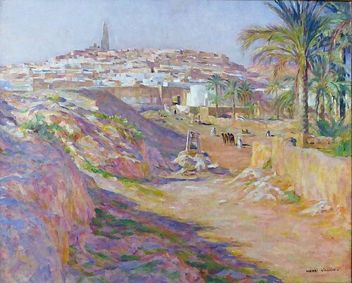 Vue de Ghardaïa, 1929, Henri Villain