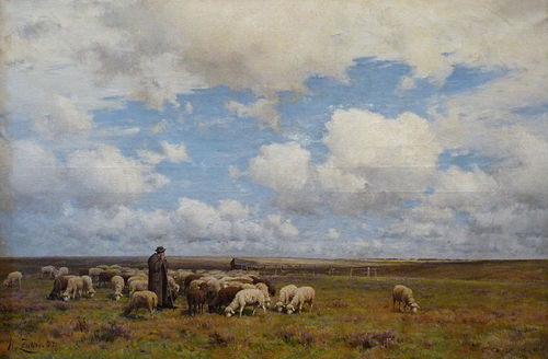 Le Troupeau de Vieux-Ferrette, 1883, Henri Zuber