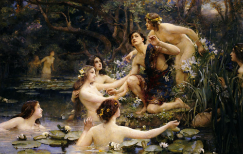 Hylas and the Water Nymphs, 1909, Henrietta Rae