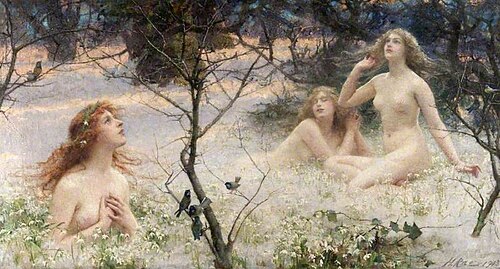 Spring's Awakening (The Snow Maidens), 1913, Henrietta Rae