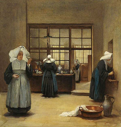 La pharmacie, intérieur, 1859, Henriette Browne