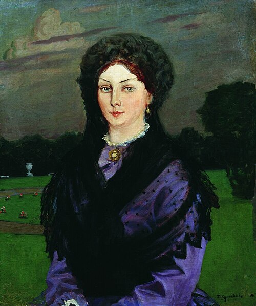 Female portrait, 1904, Boris Koustodiev