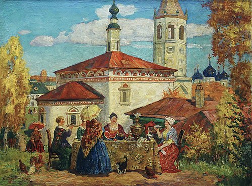В старом Суздале, , Boris Koustodiev