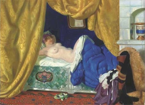 Odalisque, 1919, Boris Koustodiev