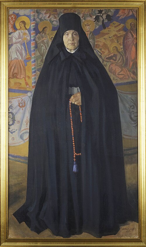 Nonne, 1923, Boris Koustodiev
