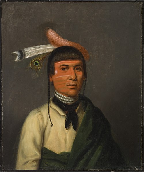 No-Tin (Wind), a Chippewa Chief, 1832, Henry Inman
