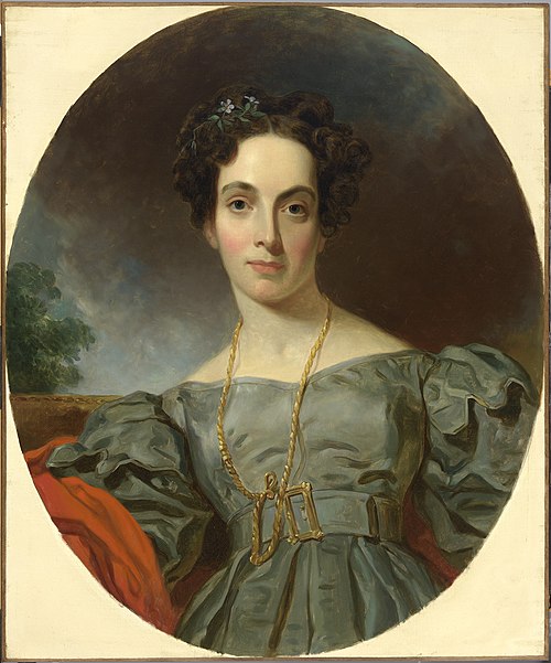 Emma Embury, 1833, Henry Inman
