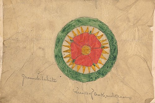 Design for a Wreath of Oak and Acorn, possibly related to Designs for the Speaker's Chair, , Augustus Pugin