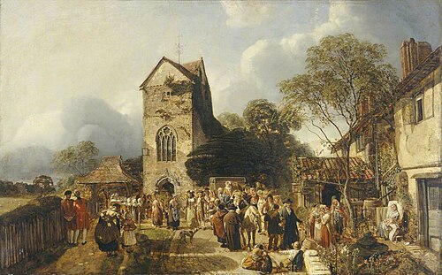 An Old Country Churchyard, , Henry Mark Anthony