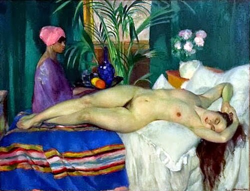 Courtisane endormie, 1920, Henry Ottmann