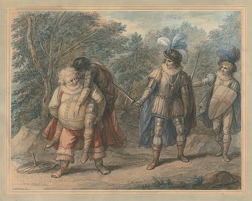 Falstaff Carrying Dead Hotspur, , Henry Bunbury