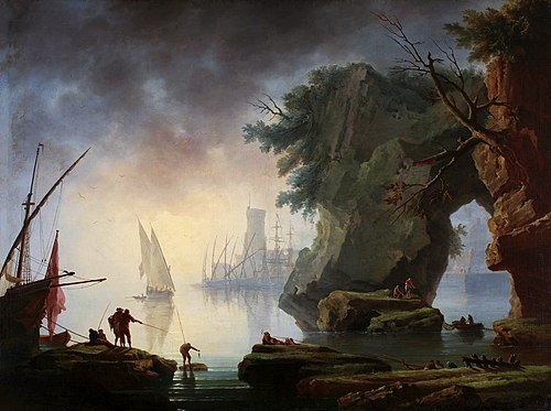 Vue d'un port dans la brume., 1750, Jean Henry dit Henry d'Arles