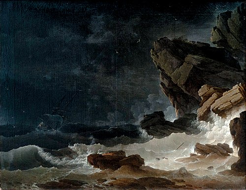 Tempête sur une côte rocheuse, 1767, Jean Henry dit Henry d'Arles