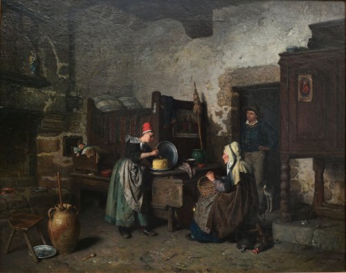 La Marchande de beurre, 1880, Herman van den Anker