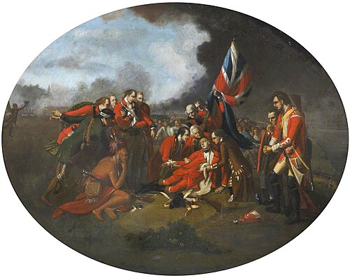 The Death of General Wolfe (b.1727), 1759, 1770, Benjamin West
