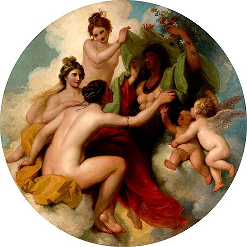 Graces Unveiling Nature, 1779, Benjamin West