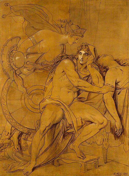 Thetis Bringing the Armour to Achilles, 1805, Benjamin West