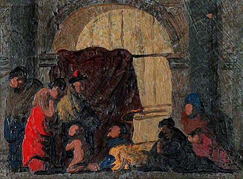 Figure Group in an Arch (sketch), , Benjamin West