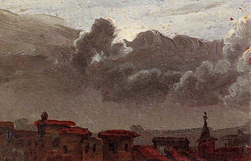 Cityscape with Gathering Clouds (sketch), , Benjamin West