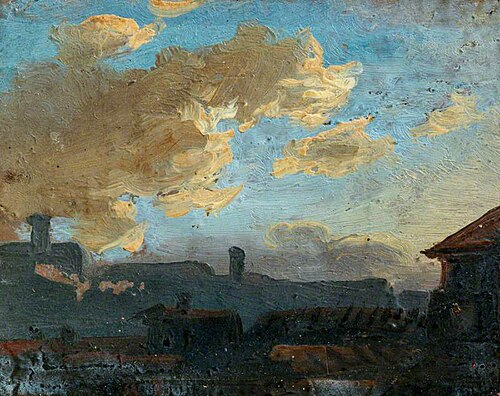 Landscape with Clouds (sketch), , Benjamin West