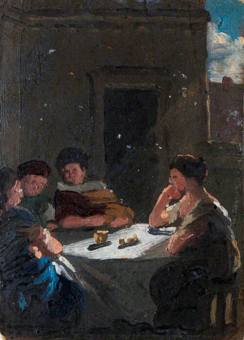 A Gathering (sketch), , Benjamin West