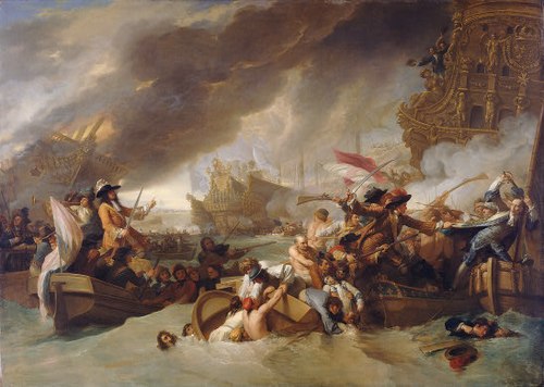 The Battle of La Hogue, 1778, Benjamin West