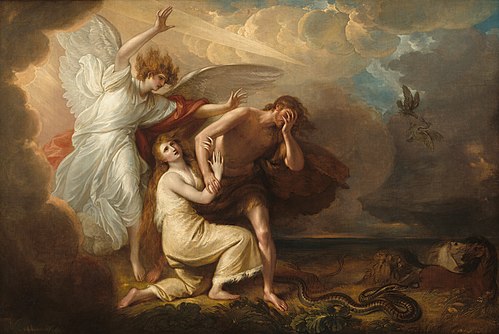 The Expulsion of Adam and Eve from Paradise, 1791, Benjamin West