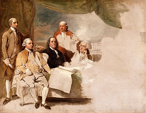 American Commissioners of the Preliminary Peace Negotiations with Great Britain, 1783, Benjamin West