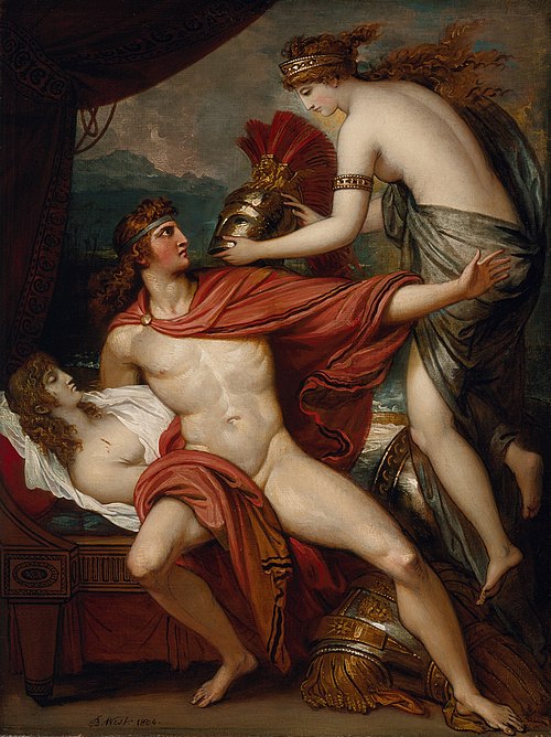 Thétis apportant son armure à Achille, 1804, Benjamin West
