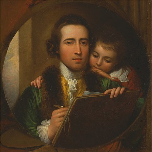 The Artist and His Son Raphael, 1773, Benjamin West