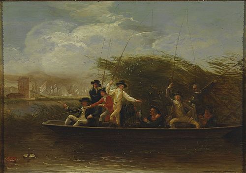 Gentlemen Fishing, 1794, Benjamin West
