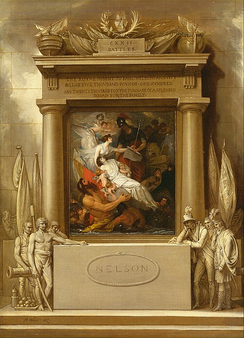 The Apotheosis of Nelson, 1807, Benjamin West